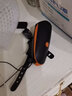 自行车灯前灯夜骑强光山地车手电筒充电式带电子喇叭车铃铛防水远光灯单车配件 充电款橙+尾灯+充电线 实拍图