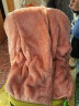 BURLEMON双面珊瑚绒外套情侣款毛绒开衫柔软舒适居家服休闲加厚保暖抓绒衣 XDS8888粉色-女 2XL 实拍图