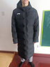 李宁 棉服男冬季长款加厚保暖过膝防风连帽外套羽绒服 黑色（棉服） XL 实拍图