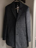 雅鹿毛呢大衣男士中长款商务休闲立领百搭通勤呢子风衣 藏青 170 实拍图