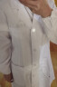 窈嘉长袖白大褂实验服学生白色大衣男女护士服医师医生服食品厂工作服 中厚款松紧袖口 175/XL 实拍图