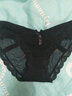 俞兆林日系薄款网纱内裤女低腰棉裆性感交叉蝴蝶结蕾丝透明少女三角裤  NK416 黑色1件 均码 （90-120斤） 实拍图