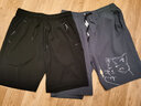 稻草人（MEXICAN）五分短裤男夏季韩版潮流印花裤衩男士运动沙滩裤子男裤 灰色 2XL 实拍图