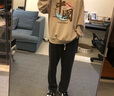 真维斯（Jeanswest）圆领卫衣男女同款春秋款2025情侣长袖上衣中国风外套宽松打底衫男 【春秋款】浅米(百万雄狮中标) XL /180(体重140-160斤左右) 实拍图