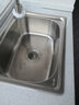 高冈（gaogang）水槽单槽洗菜池洗菜盆厨房水盆加厚304不锈钢水池家用菜盆洗碗槽 水槽+冷热龙头+下水配件 304方形单槽55*40 实拍图