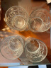 天喜（TIANXI）洋酒杯威士忌雕花烈酒杯酒吧同款XO啤酒杯套装 4只装 实拍图