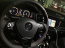 徐记 真皮手缝方向盘套适用大众迈腾ID.4X途观L朗逸id3速腾帕萨特探岳 黑皮+左右afc翻毛-黑线 所有车型可定制 实拍图