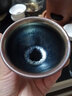 极友茗景德镇窑变天目釉建盏品茗杯主人杯单杯功夫茶具陶瓷个人单杯盏 百花建盏120ml1只 实拍图