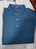 雅戈尔（YOUNGOR）短袖POLO衫男扁机领长绒棉冰凉丝清凉透气POLO衫新品 VSPC533033PCA墨绿色 S 实拍图