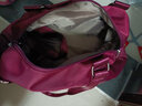 奥利·帝克（OLIDIK）旅行包大容量手提轻便短途旅行袋可套拉杆行李包女士待产包收纳包 【大号升级款加肩带】紫红色 实拍图