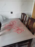 川辰 高档新中式餐桌垫软玻璃防水防烫厚实木红木茶几垫桌垫布奢华家 花飞蝶舞 80*130cm 实拍图