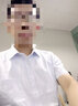 佐马仕短袖衬衫男修身抗皱冰丝夏季男士白衬衫短袖职业大码免烫衬衣男 DX2663白色斜纹 39 /L（120-130斤） 实拍图