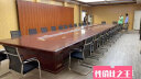 欧宝美办公家具油漆实木贴皮会议桌办公会议培训洽谈桌会客桌--定制款 晒单实拍图