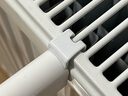 天地鱼插挂式暖气片晾衣架毛巾杆烤衣杆钢板式专用供暖多功能烘衣服挂架 双杆【50cm】免安装 实拍图