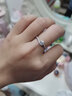 梵吉雅莫桑钻戒情侣戒指女男一对求结婚礼订婚表白生日情人节礼物送女友 50分-女款单支活口/闭口 实拍图