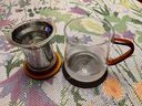 ORTOR玻璃马克杯水杯杯带手柄带盖茶杯家用办公商务喝水茶杯咖啡杯 魅酷情侣尊享六件套装 实拍图