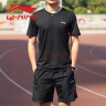 李宁（LI-NING） 运动套装男装服饰薄款男士圆领短袖短裤子运动服春季两件套 747黑色【店长推荐】 L/175 实拍图