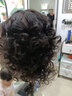 名发轩美发头模全真发学徒练手理发店假人头模特头剪发头模可烫染吹造型 16英寸【中长发】黑色系 小支架+2个鳄鱼夹 实拍图