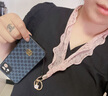 珍格 手机挂绳网纱丝巾挂件女款长款挂脖挂链不勒脖苹果oppo华为vivo后壳吊绳通用个性时尚带钥匙扣 实拍图