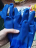 新吉星手套劳保耐磨全浸橡胶工业加厚防滑浸塑磨砂防水防油耐酸碱杀鱼男 蓝色浸塑磨砂【3双】 XL 实拍图