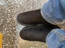 森馬（Senma）雪地靴男短筒百搭舒适加绒保暖平底棉鞋719416201 黑色 40码 实拍图