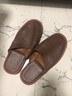 范米尼高档头层羊皮春秋包头内外真皮拖鞋男女四季室内家居家用防滑牛筋 538【咖啡】显瘦版.内外真皮 39-40 码【27】内长25厘米 实拍图