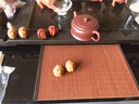素臻（SUZHEN）茶具茶道配件 茶盘垫餐垫 茶帘 竹席 竹帘竹垫茶垫隔热过滤垫茶席 褐色竹编茶席20*30 实拍图