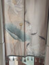 蘑菇说卧室门帘隔断帘风水布帘卫生间厨房遮挡隐私半截夏季帘子免打孔 莲花11 75cm*120cm 免打孔 半开配杆 实拍图