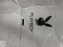 花花公子（PLAYBOY）男士双肩包大容量背包休闲笔记本电脑包旅行包时尚高中大学生书包 09款丨米白16英寸装15.6英寸电脑 实拍图