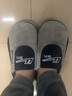 回力棉拖鞋男秋冬时尚居家室内家用保暖防寒加绒厚底防滑冬季情侣拖鞋 蓝灰色 40-41【适合39-40的脚穿】 实拍图