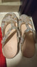 维布伦（VEBLEN）包头果冻鞋女夏季洞洞鞋外穿防滑软底舒适透气厚底沙滩鞋 6602樱花朵朵金色 38 实拍图
