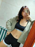 风吟诗三分鲨鱼裤女夏打底裤提臀外穿薄款运动打底短裤女拼接撞色安全裤 黑色 M (70-100斤) 实拍图