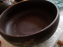 豪祥 轻奢高档紫砂茶洗缸特大水盂家用茶桌台茶渣缸功夫茶具茶道配件 紫砂茶洗-竹-大 实拍图
