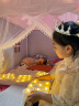小斑鸠（little dove） 儿童帐篷室内游戏屋/男女孩公主房城堡/玩具屋节日生日礼物 (PVC杆)粉色(不含垫)灯+云+旗 实拍图