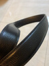头层牛皮自动扣带条男款皮带条真皮男士不带头韩版无头无扣腰带 开边款-3.5cm宽黑色自动带条 默认长度110厘米其他长度联系客服备注 实拍图