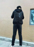 帝欧莱夫 运动套装男士情侣套装休闲套装男金丝绒健身服男三件套运动服秋冬加绒加厚运动服饰 黑色 XL(推荐体重125-140斤) 实拍图