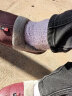 雅鹿3双装保暖袜子女士中筒袜秋冬季加绒加厚珊瑚绒毛巾袜地板袜 雪地袜-黑色肤色 4双 实拍图