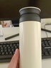 雍財日式磨砂保温杯男女学生泡茶水杯简约便携 480毫升-银杏白 单杯 实拍图