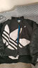 adidas情侣款复古宽松运动立领夹棉外套男女秋冬阿迪达斯三叶草 荣耀灰 L 实拍图