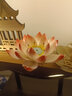 东方泥土手工禅莲花香插摆件室内香薰炉线香插线香座香托禅意香架 A06-034B 禅莲香插.粉边 实拍图