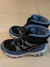 Skechers斯凯奇儿童绒绒靴雪地靴保暖男童棉鞋防寒加绒高帮女童靴660092L 男童/黑色/浅蓝色/BKLB 36 实拍图