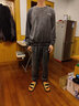 TPHC 秋冬季加厚珊瑚绒睡衣女冬保暖宽松家居服套装学生情侣加大码· 男款-猫咪灰【一套装】 均码(建议80-130斤) 实拍图