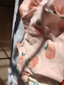 【两件装】人之初新生儿半背衣纯棉和尚服宝宝秋衣上衣初生婴儿衣服春秋夏季 蜜桃粉色2件装 59cm 实拍图