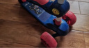 嘻优米滑板车儿童玩具1-3-8岁宝宝三四轮小孩童车男女孩生日礼物踏板车 带坐粉紫款+5CM悍马闪光轮 实拍图