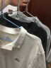 鸿星尔克（ERKE）【轻氧polo】T恤男夏季新款透气舒适男士网球运动微领短袖 羽白花灰 M 实拍图