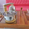 庄子然功夫茶具套装家用茶盘整套全自动烧水壶一体茶盘办公会客茶台茶壶 紫砂茶具+底部上水防烫款 14件 实拍图