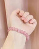 须橘招桃花清凉感甜心手链女学生简约仿猫眼石水晶手串送闺蜜老婆礼物 粉色猫眼手链J033 实拍图