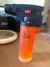 LUBINSKI雪茄打火机喷火枪防风创意迷你打火机耐用单火充气火机喷枪点烟器 橙色 1个 实拍图