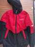 啄木鸟连帽外套男士秋冬季新款潮流工装夹克宽松休闲上衣服加厚加绒男装 11030/JR601红色加绒 2XL 实拍图