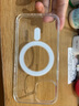 其势 适用苹果磁吸手机壳 magsafe无线充电 硬壳软边气囊防摔透明保护套 女男网红高端简约款 【1：1 还原】磁力可吸500克 iPhone 12 实拍图